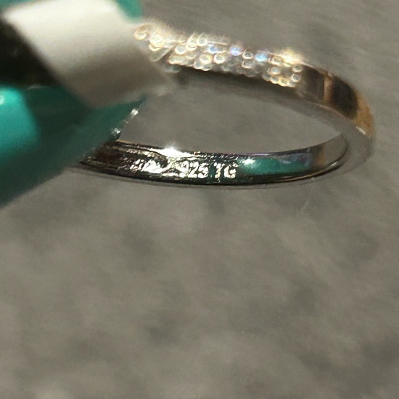 925 TG Moissanite 1/2 Carat Diamond Ring Sz 7 - Picture 10 of 14